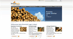 Desktop Screenshot of brennholz-lager-lindau.com