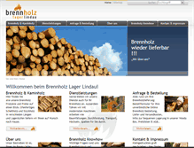 Tablet Screenshot of brennholz-lager-lindau.com